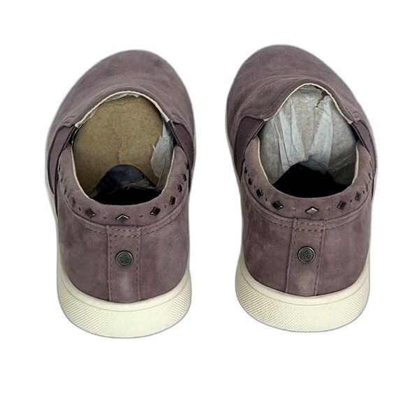 Spenco Sneakers Women’s Size 7.5 Color Lavender Elderberry Suede Comfort Slip-on - Picture 3 of 11